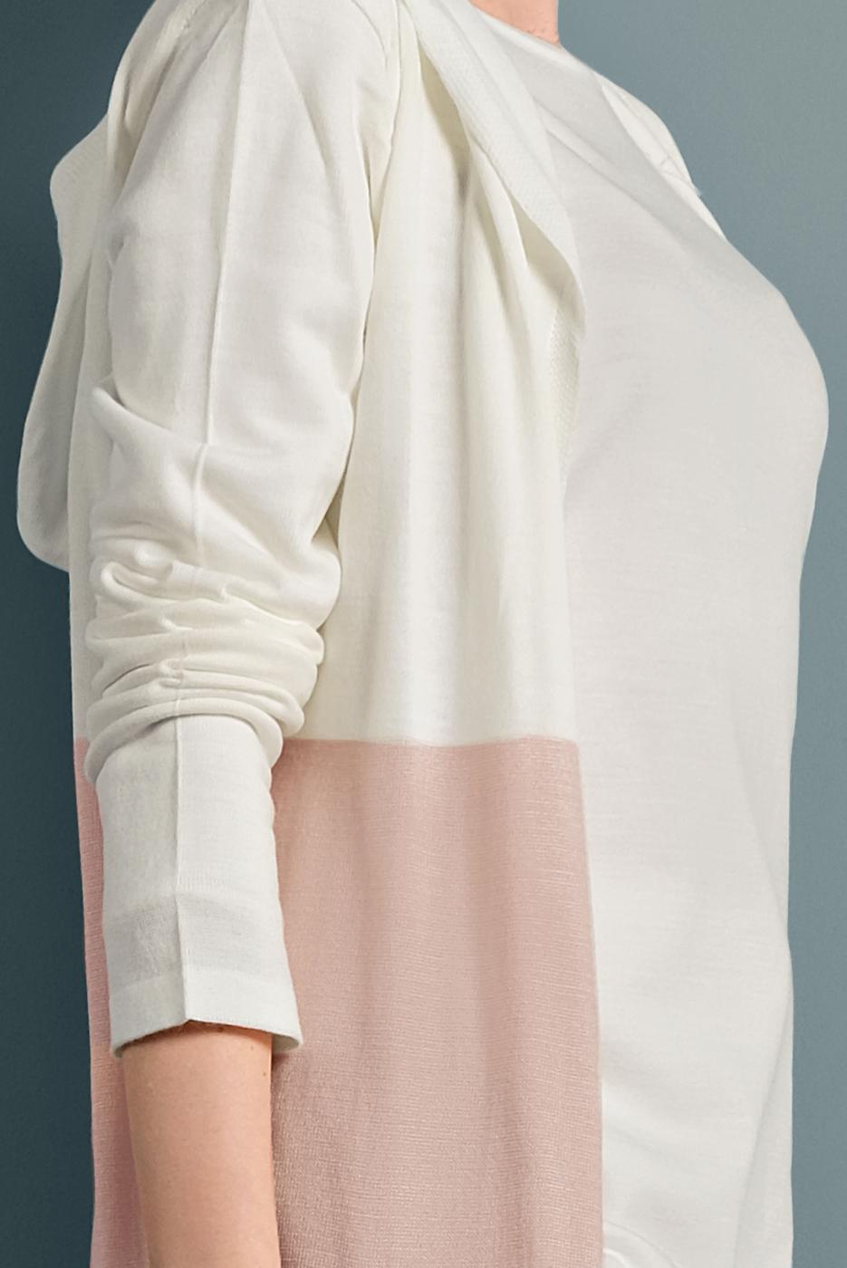 Vêtements hijab POUDRE GILET MAILLE AVEC FENTES 0921