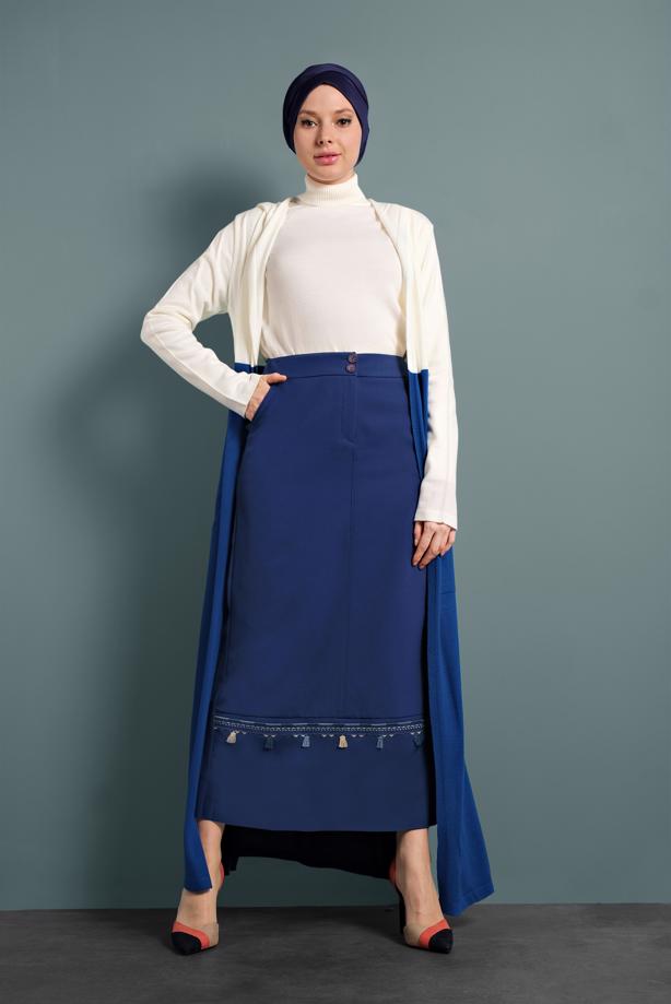 Vêtements hijab  CARDIGAN WITH SLITS 0921 - TRENDTESETTÜR