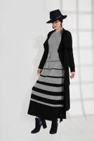 Vêtements hijab NOIR VESTE AVEC CEINTURE 2007 