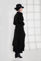 Vêtements hijab NOIR VESTE AVEC CEINTURE 2007 