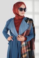 Vêtements hijab VERT VESTE AVEC CEINTURE 2007 