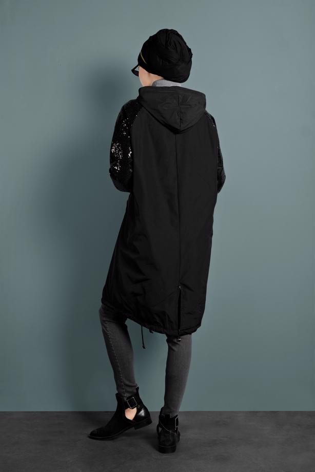 Vêtements hijab  SEQUINED TRENCH-COAT 2220  - TRENDTESETTÜR