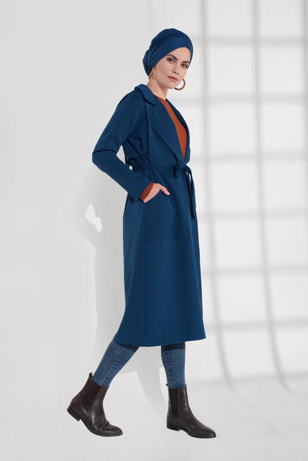 Vêtements hijab  SMOCKED BELTED JACKET 3007  - TRENDTESETTÜR
