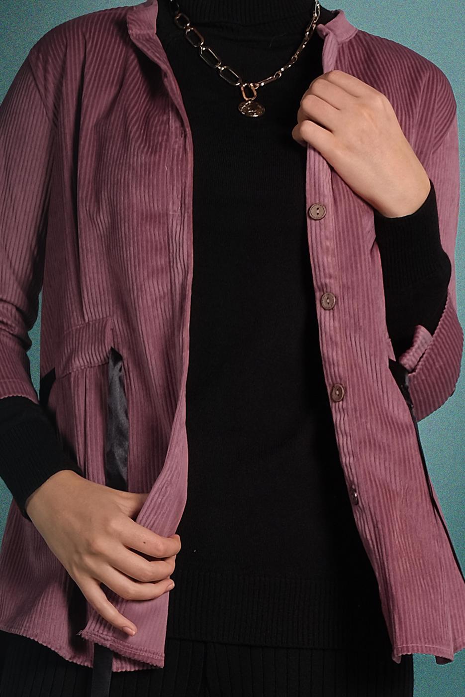 Vêtements hijab POUDRE VESTE EN VELOURS 3113 