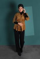 Hijab clothing BROWN CORDUROY JACKET 3113 