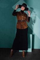 Vêtements hijab TABA VESTE EN VELOURS 3113 