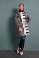 Vêtements hijab VISON TRENCH-COAT EN CUIR À CAPUCHE 3220