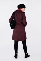 Tesettür giyim BORDO ALVİNA KEMERLİ KRUVAZE GİY ÇIK 4636 