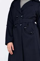 Tesettür giyim LACİVERT ALVİNA KEMERLİ KRUVAZE GİY ÇIK 4636 