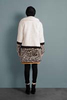 Vêtements hijab CRÈME VESTE À IMPRIMÉ 4700 