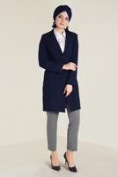 Tesettür giyim LACİVERT DÜĞMELİ KLASİK CEKET 4741