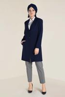 Tesettür giyim LACİVERT DÜĞMELİ KLASİK CEKET 4741