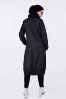 Tesettür giyim LACİVERT ETEK UCU LASTİKLİ BOYDAN FERMUARLI GİY ÇIK 4821