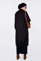 Tesettür giyim LACİVERT ETEK UCU LASTİKLİ BOYDAN FERMUARLI GİY ÇIK 4821