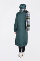 Tesettür giyim YEŞİL BOYDAN FERMUARLI GİY ÇIK 4822