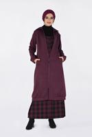 Tesettür giyim PEMBE BOYDAN FERMUARLI GİY ÇIK 4822