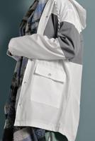 Hijab clothing CREAM HOODED TRENCH-COAT 9320 