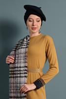 Vêtements hijab ORANGE ROBE BRILLANTE EN TRICOT 0551 