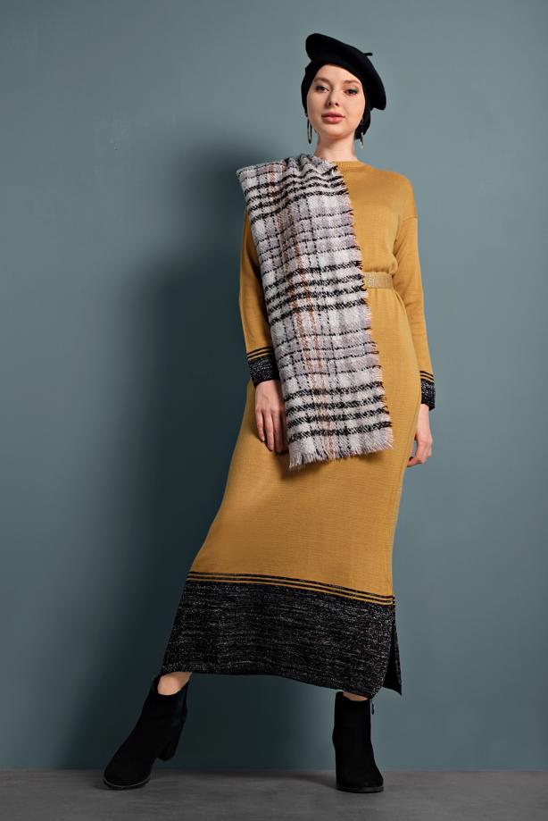 Vêtements hijab  SPARKLY KNIT DRESS 0551  - TRENDTESETTÜR
