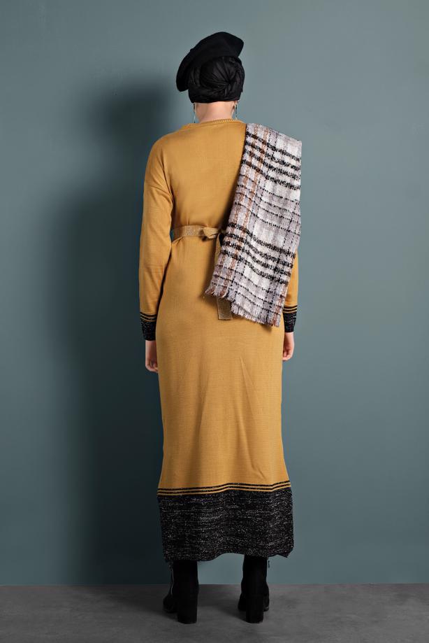Vêtements hijab  SPARKLY KNIT DRESS 0551  - TRENDTESETTÜR