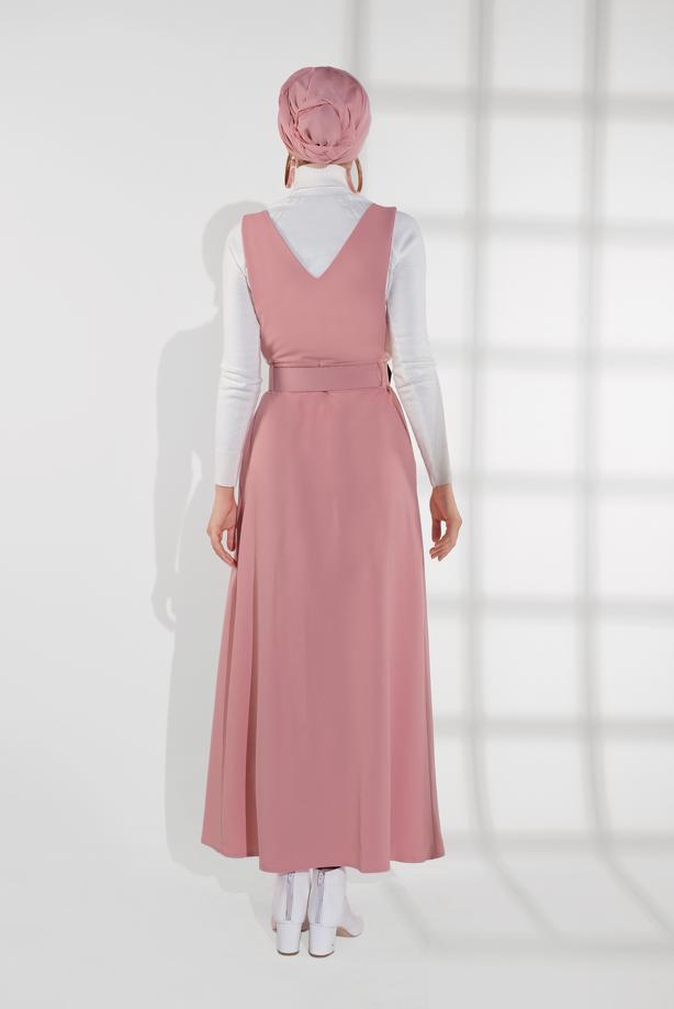 Hijab clothing  BELTED BUTTONED PINAFORE SKIRT & DRESS 2004  - TRENDTESETTÜR