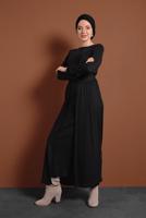 Vêtements hijab NOIR TAILLEUR AVEC CEINTURE 3705 