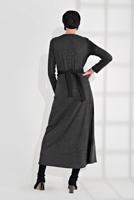 Vêtements hijab GRIS TAILLEUR AVEC CEINTURE 3705 