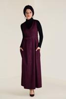 Tesettür giyim MÜRDÜM İKİLİ SALOPET ELBİSE 4572 