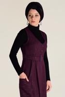 Tesettür giyim MÜRDÜM İKİLİ SALOPET ELBİSE 4572 