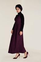 Tesettür giyim MÜRDÜM İKİLİ SALOPET ELBİSE 4572 