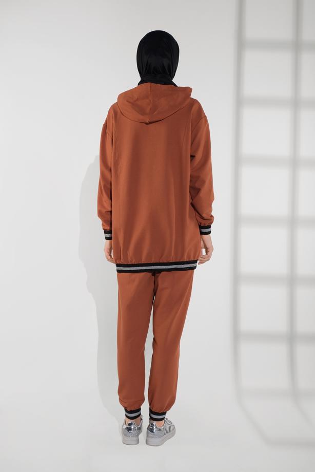Hijab clothing TABA HOODED SPARKLY TRACKSUIT 135 - TRENDTESETTÜR