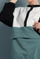 Vêtements hijab VERT TUNIQUE EN SPORT À ZIPPÉ 737 