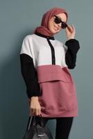 Vêtements hijab ROSE TUNIQUE EN SPORT À ZIPPÉ 737 