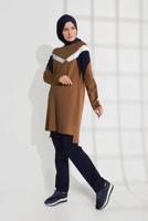 Tesettür giyim TURUNCU CEPLİ PAMUKLU EŞOFMAN TAKIMI 4438