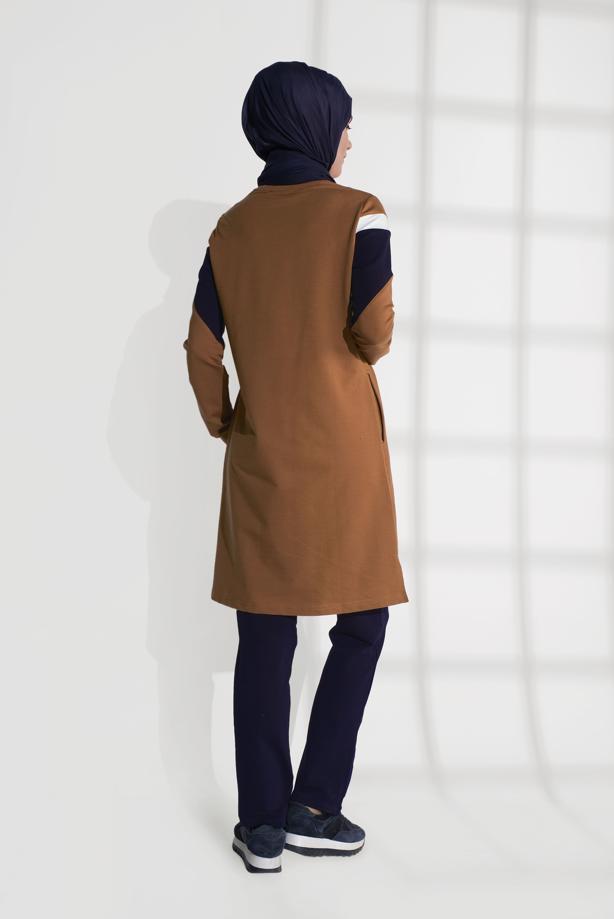 Hijab-Kleidung  CEPLİ PAMUKLU EŞOFMAN TAKIMI 4438 - TRENDTESETTÜR