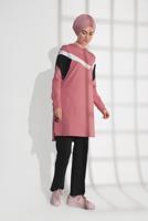 Hijab clothing PINK COTTON TRACKSUIT WITH POCKETS 4438 