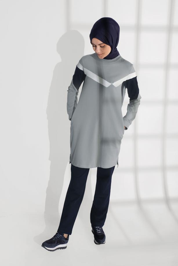 Vêtements hijab  COTTON TRACKSUIT WITH POCKETS 4438  - TRENDTESETTÜR