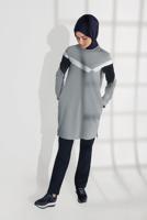 Tesettür giyim YEŞİL CEPLİ PAMUKLU EŞOFMAN TAKIMI 4438