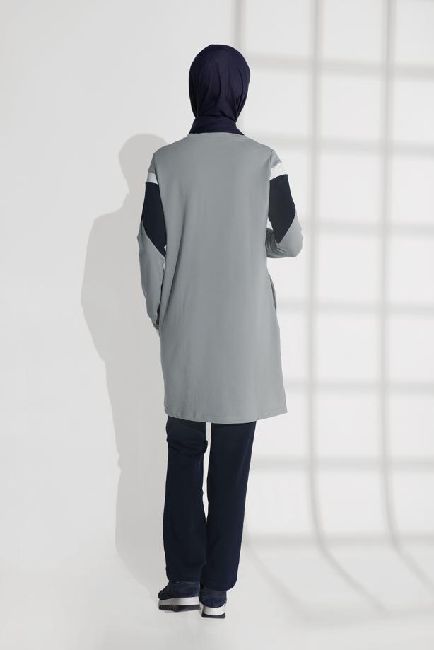 Vêtements hijab  COTTON TRACKSUIT WITH POCKETS 4438  - TRENDTESETTÜR