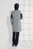 Tesettür giyim YEŞİL CEPLİ PAMUKLU EŞOFMAN TAKIMI 4438