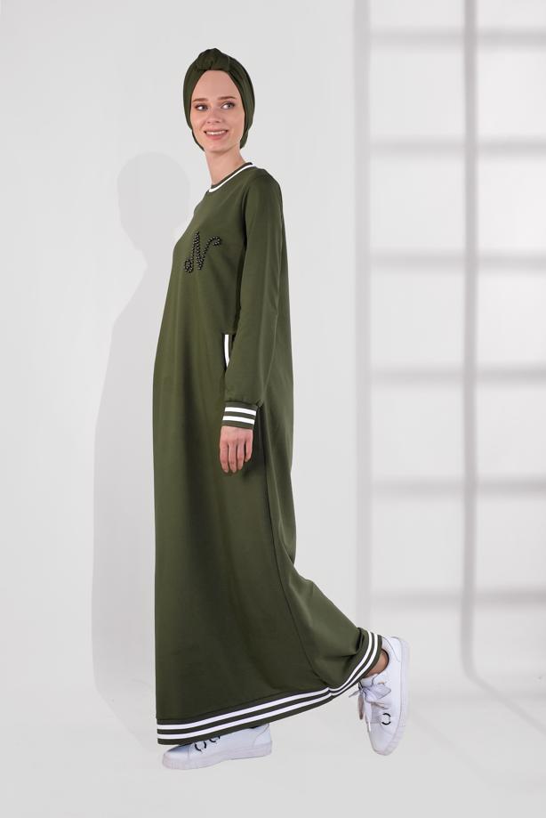 Vêtements hijab  PEARLED COTTON SPORT DRESS 5113  - TRENDTESETTÜR