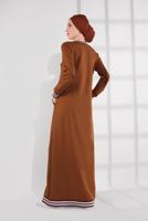 Vêtements hijab TABA ROBE EN COTTON À PERLES 5113