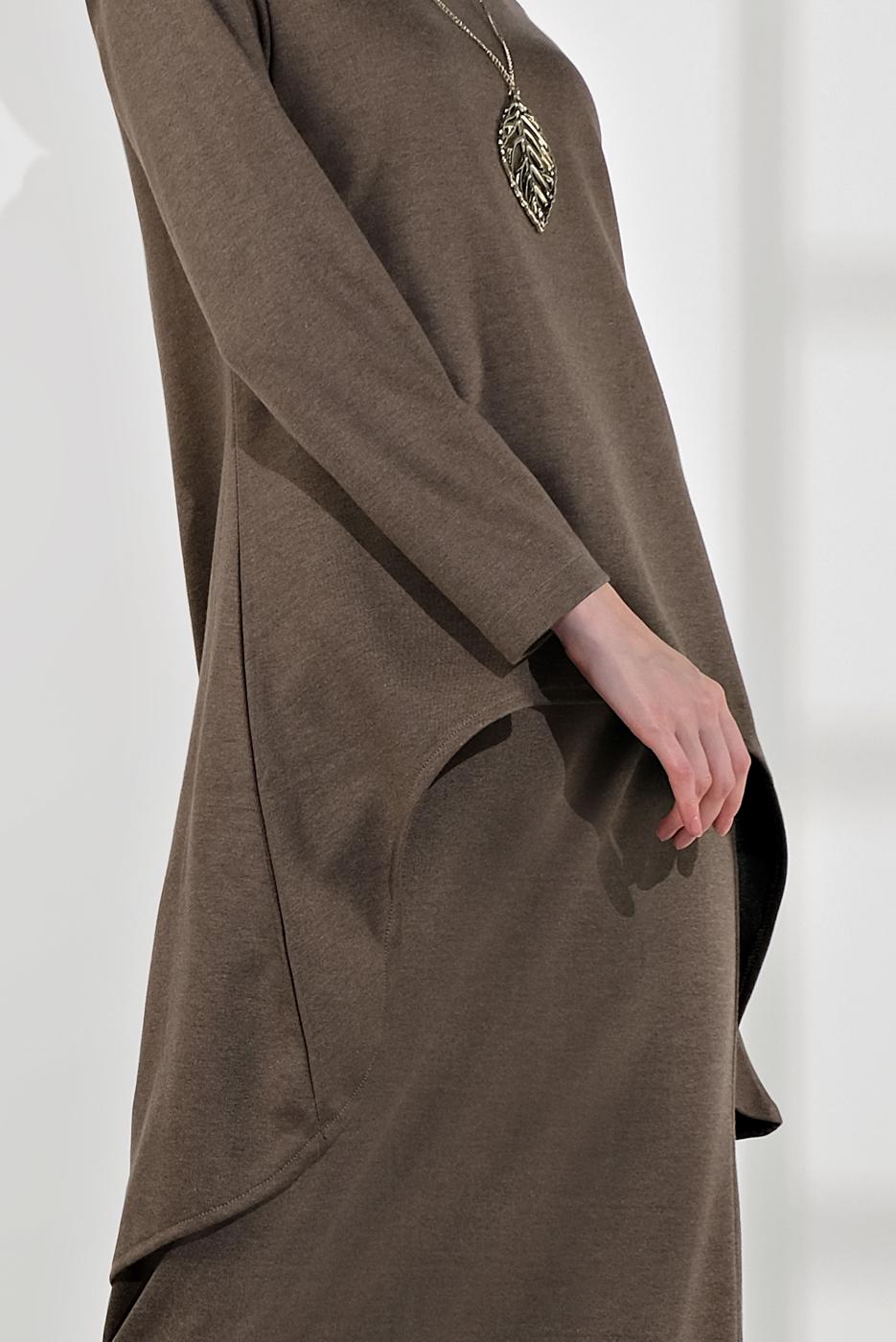 Hijab clothing MINK SHAWL-COLLAR SKIRT SUIT 5705 