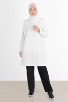 Vêtements hijab NOIR PANTALON DE SURVÊTEMENT ALVİNA COUPE DROITE 7426