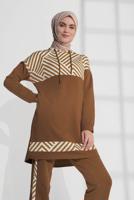 Hijab clothing ORANGE COTTON TRACKSUIT 7809 