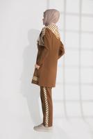 Hijab clothing ORANGE COTTON TRACKSUIT 7809 