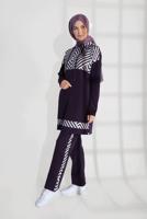Vêtements hijab POURPRE SURVÊTEMENT EN COTON 7809