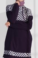 Vêtements hijab POURPRE SURVÊTEMENT EN COTON 7809