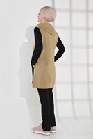 Hijab clothing YELLOW HOODED COTTON TRACKSUIT 7928 