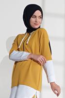 Hijab clothing YELLOW SHIRT-HEM TUNIC 8202 